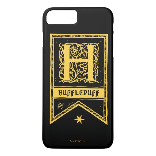 Harry Potter  Hufflepuff Monogram Banner iPhone 8 Plus7 Plus Case