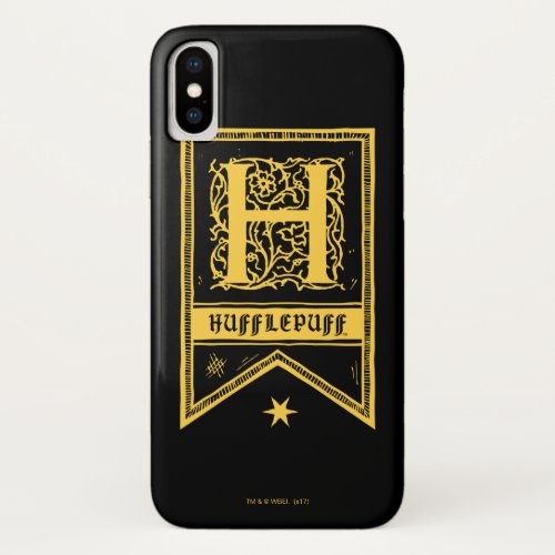 Harry Potter  Hufflepuff Monogram Banner iPhone X Case