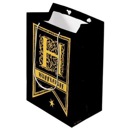 Harry Potter  Hufflepuff Monogram Banner Medium Gift Bag