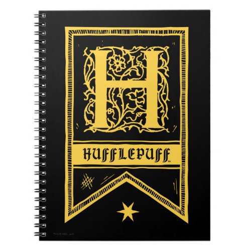 Harry Potter  Hufflepuff Monogram Banner Notebook