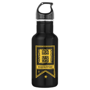 Harry Potter   Hufflepuff Monogram Banner Stainless Steel Water Bottle