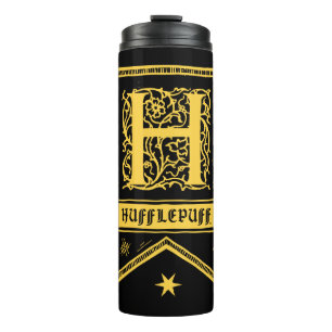 Harry Potter Hufflepuff Monogram Banner Thermal Tumbler