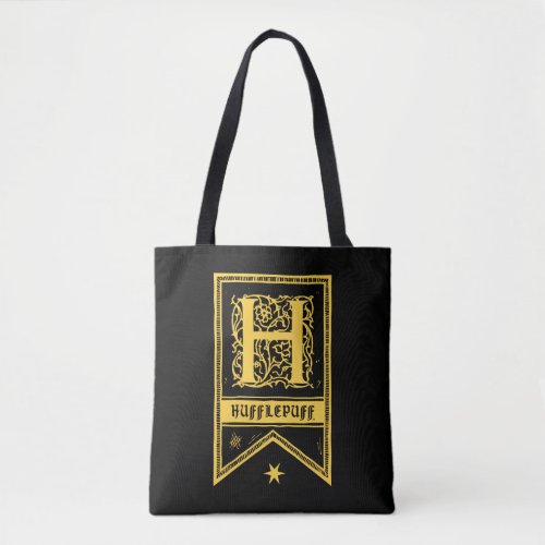 Harry Potter  Hufflepuff Monogram Banner Tote Bag