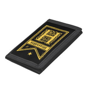 Harry Potter Hufflepuff Monogram Banner Trifold Wallet