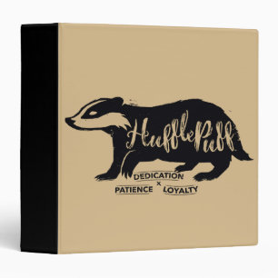 Harry Potter HUFFLEPUFF™ Silhouette Typography 3 Ring Binder