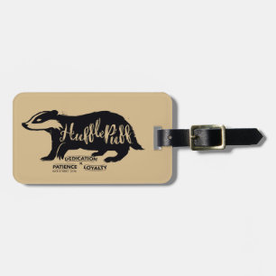 Harry Potter HUFFLEPUFF™ Silhouette Typography Luggage Tag