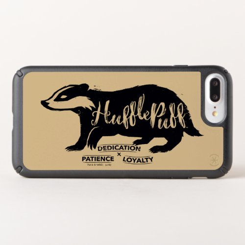 Harry Potter  HUFFLEPUFF Silhouette Typography Speck iPhone Case