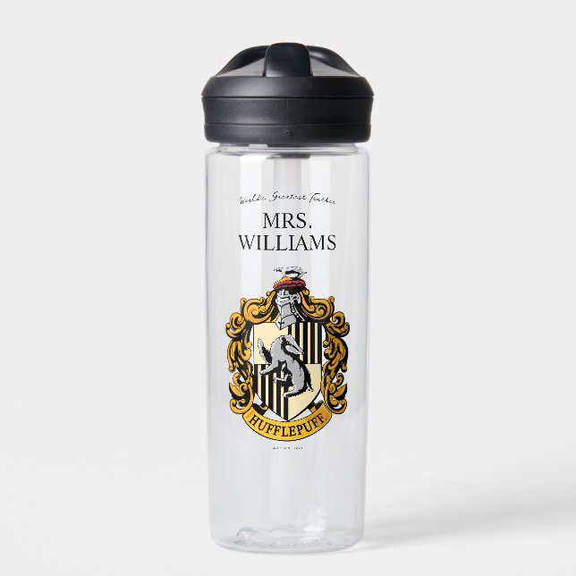 Harry Potter | Hufflepuff Teacher Personalized Water Bottle (Front)