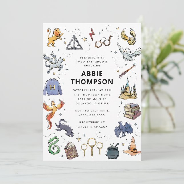 Harry Potter Icon's Baby Shower Invitation Zazzle