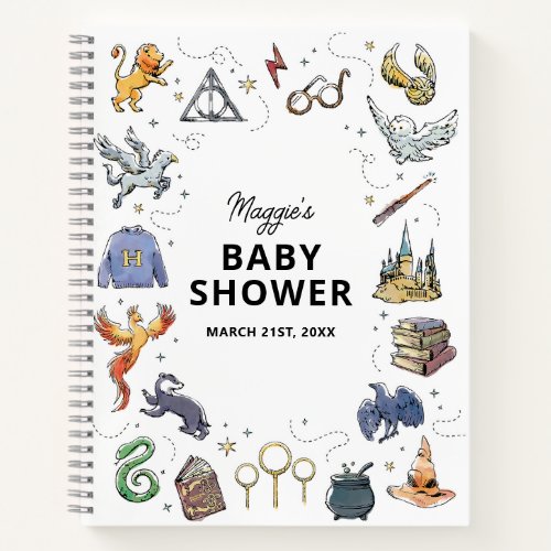 Harry Potter Icons Baby Shower Notebook