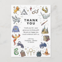 Harry Potter Icons Birthday Thank You