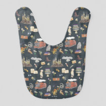 HARRY POTTER™ | Icons Pattern Baby Bib