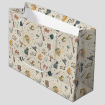 Harry Potter Icons Pattern - Birthday Large Gift Bag