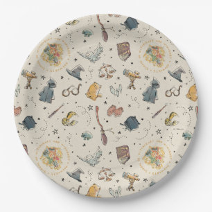 Harry Potter Icons Pattern - Birthday Paper Plates
