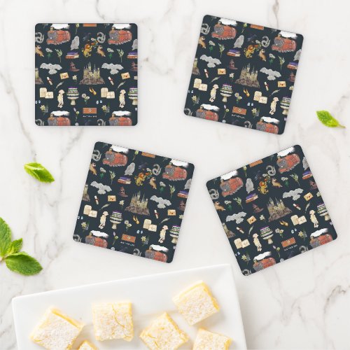 HARRY POTTER  Icons Pattern Coaster Set