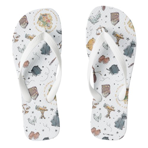 HARRY POTTER Icons Pattern Flip Flops