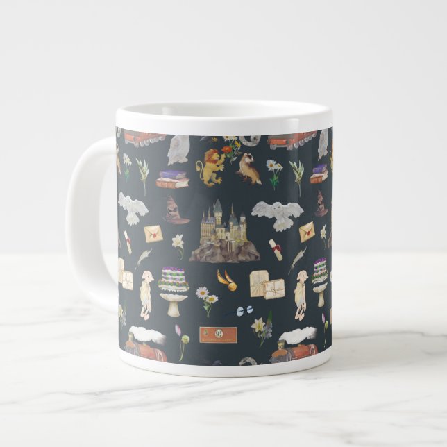 HARRY POTTER™ | Icons Pattern Giant Coffee Mug (Front Left)