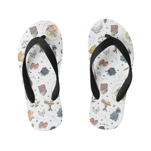 HARRY POTTER Icons Pattern Kids Flip Flops