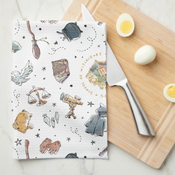 Harry Potter™ Icons Pattern Kitchen Towel by harrypotter at Zazzle
