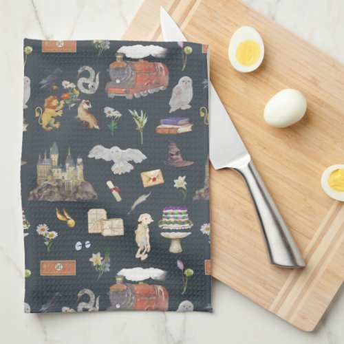 HARRY POTTER  Icons Pattern Kitchen Towel