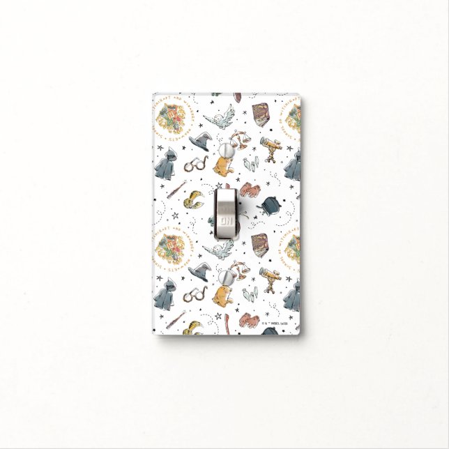 HARRY POTTER™ Icons Pattern Light Switch Cover (In Situ)