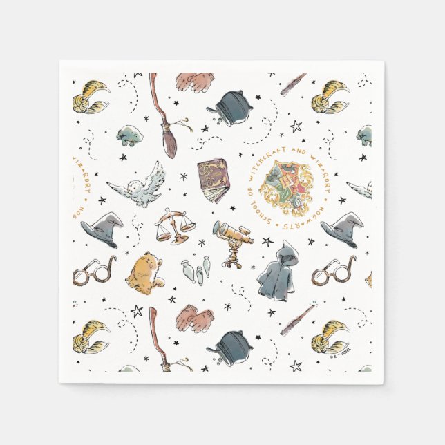 HARRY POTTER™ Icons Pattern Napkins (Front)