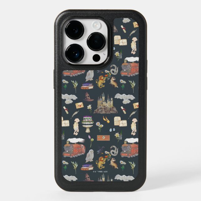 HARRY POTTER™ | Icons Pattern Otterbox iPhone Case (Back)