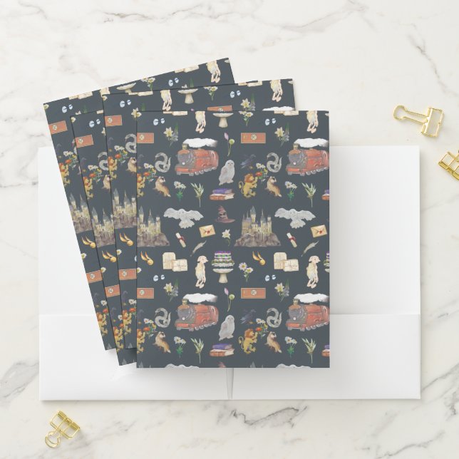 HARRY POTTER™ | Icons Pattern Pocket Folder (In Situ)