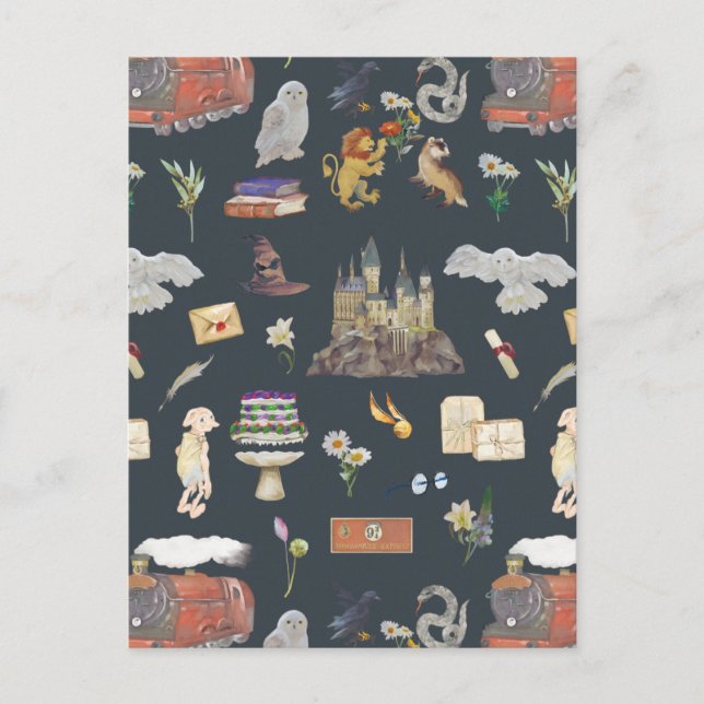 HARRY POTTER™ | Icons Pattern Postcard (Front)