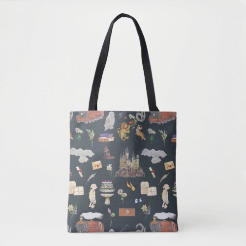 HARRY POTTER  Icons Pattern Tote Bag