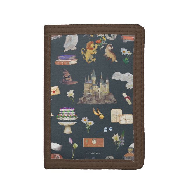 HARRY POTTER™ | Icons Pattern Trifold Wallet (Front Vertical)