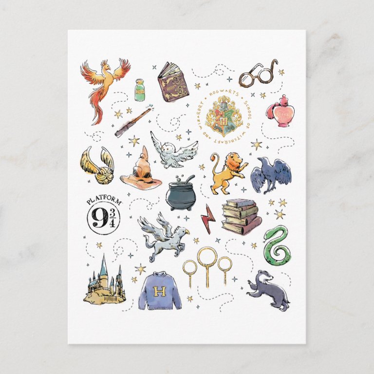 HARRY POTTER™ Icons T Postcard