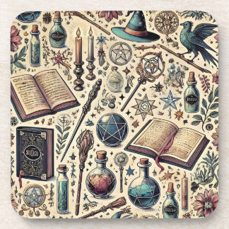 Harry Potter inspired magical drink coasters. Beverage Coaster