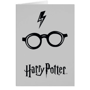 Harry Potter Lightning Scar and Glasses Cards