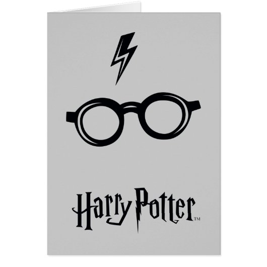 Harry Potter | Lightning Scar and Glasses Cards (Front)