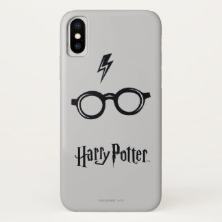 Harry Potter | Lightning Scar and Glasses iPhone X Case