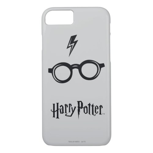 Harry Potter  Lightning Scar and Glasses iPhone 87 Case