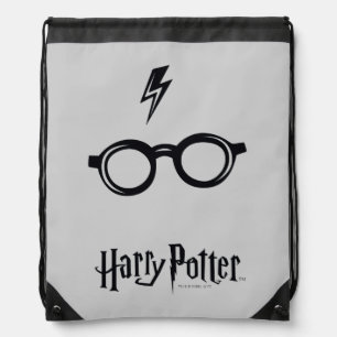 Harry Potter Lightning Scar and Glasses Drawstring Bag