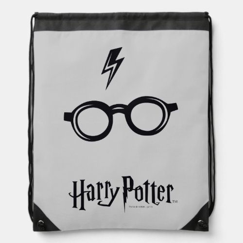 Harry Potter  Lightning Scar and Glasses Drawstring Bag