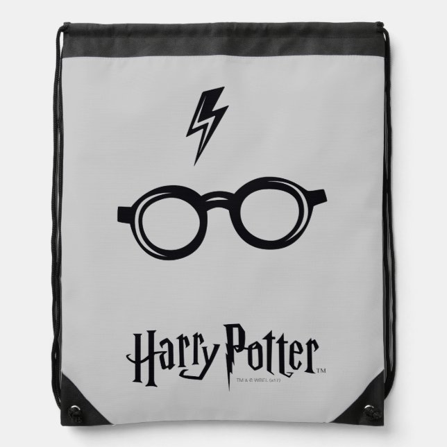 Harry Potter | Lightning Scar and Glasses Drawstring Bag (Front)