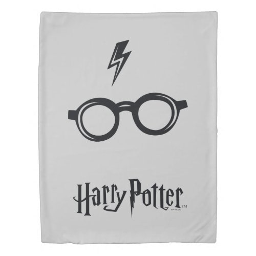 Harry Potter  Lightning Scar and Glasses Duvet Cover
