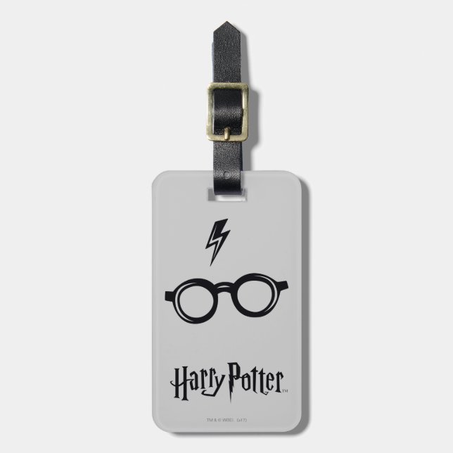 Harry Potter | Lightning Scar and Glasses Luggage Tag (Front Vertical)