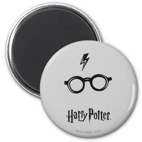 Harry Potter  Lightning Scar and Glasses Magnet