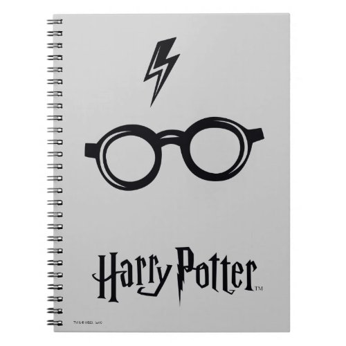 Harry Potter  Lightning Scar and Glasses Notebook