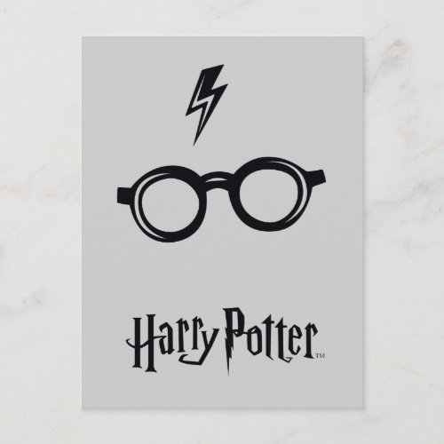 Harry Potter  Lightning Scar and Glasses Postcard
