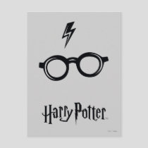 Harry Potter | Lightning Scar and Glasses Postcard