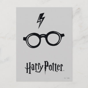Harry Potter   Lightning Scar and Glasses Postcard