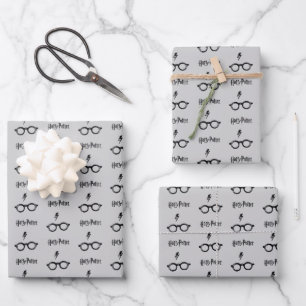 Harry Potter   Lightning Scar and Glasses Wrapping Paper Sheets