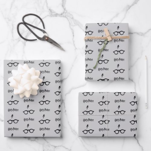 Harry Potter  Lightning Scar and Glasses Wrapping Paper Sheets