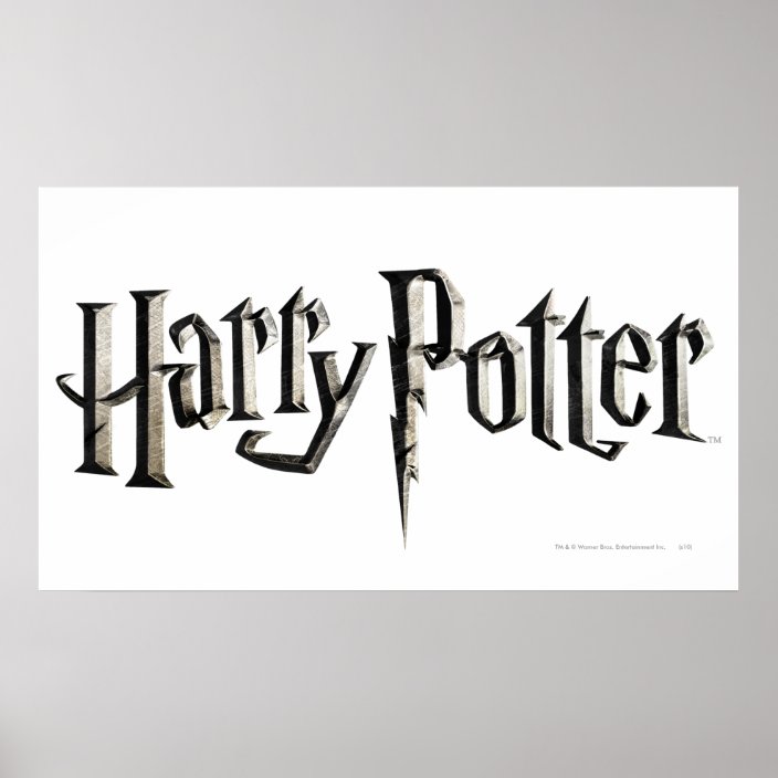 Harry Potter Logo Poster Zazzle Com